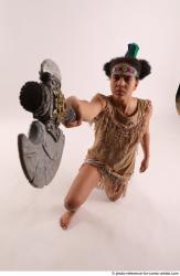 ANISE KNEELING POSE WITH AX 